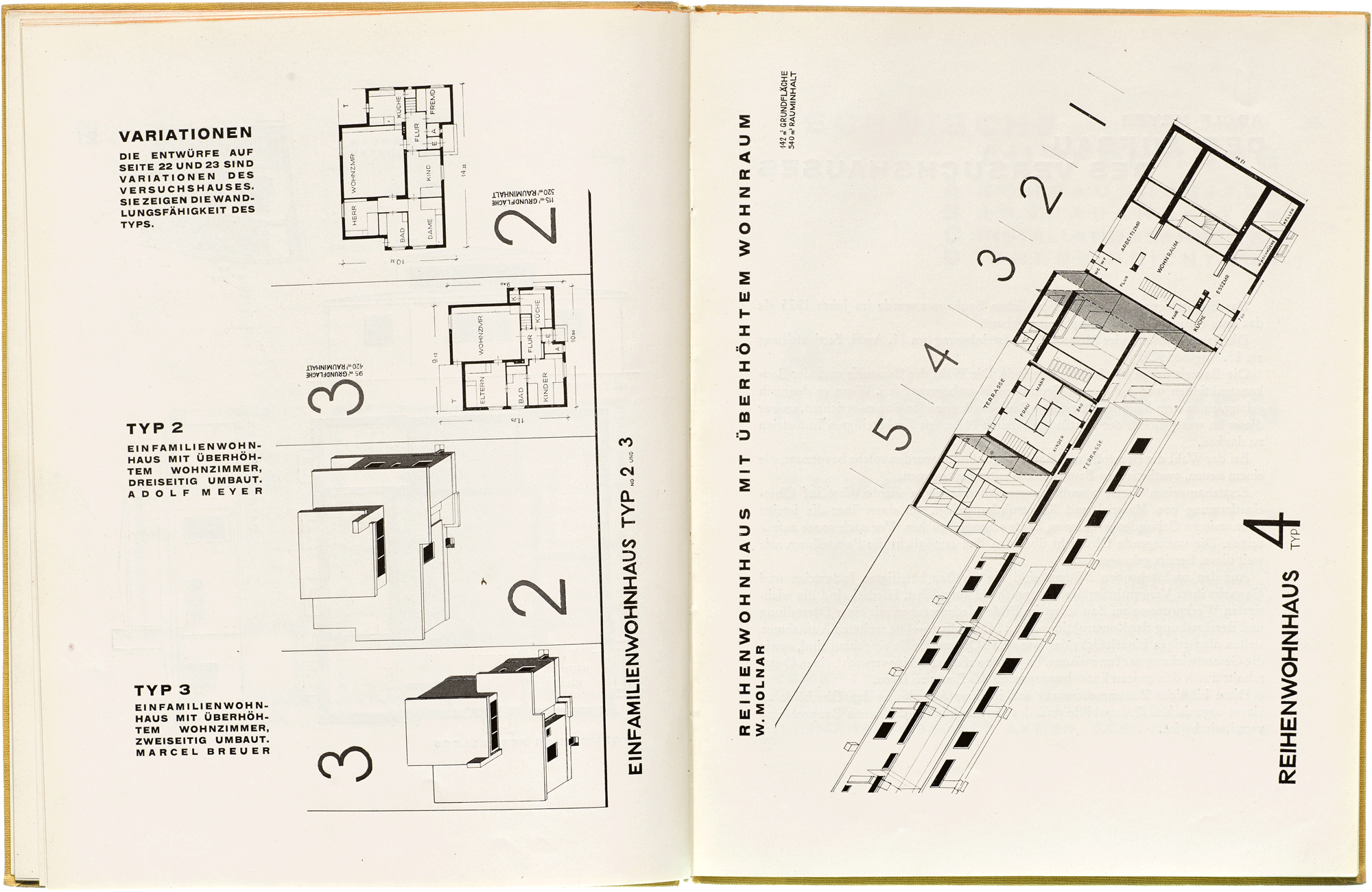 A Bauhaus Experimental House (Ein Versuchshaus des Bauhauses) | Bauhaus ...