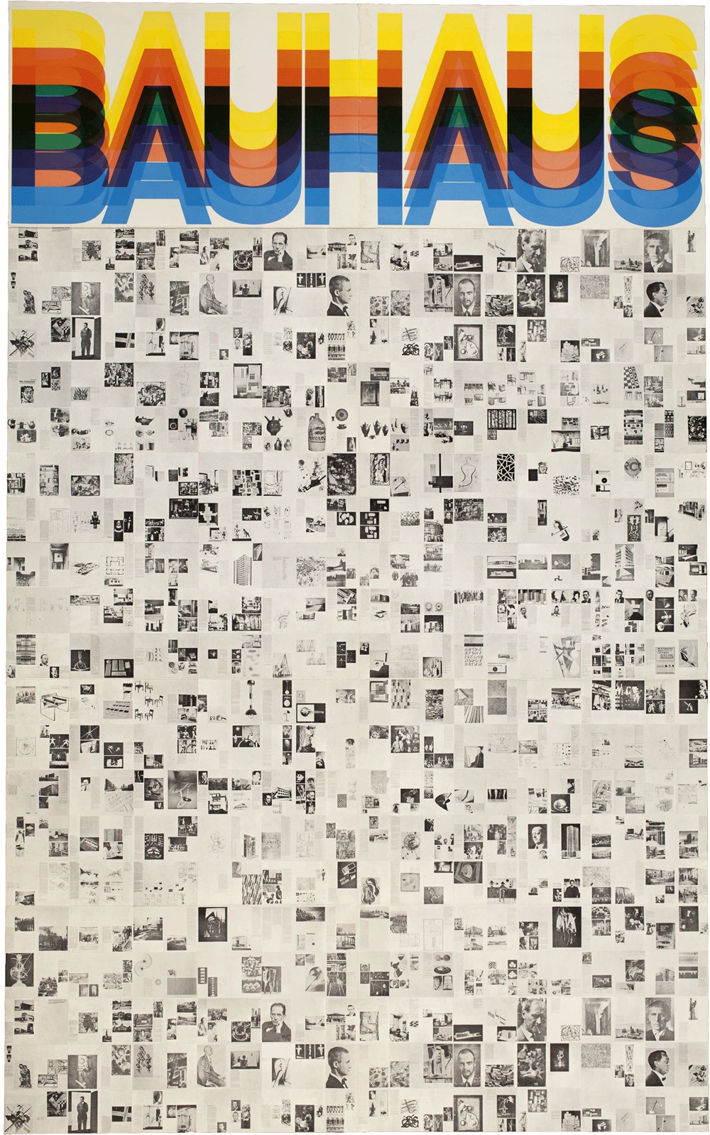 Promotional poster designed by Muriel Cooper for MIT’s Bauhaus book