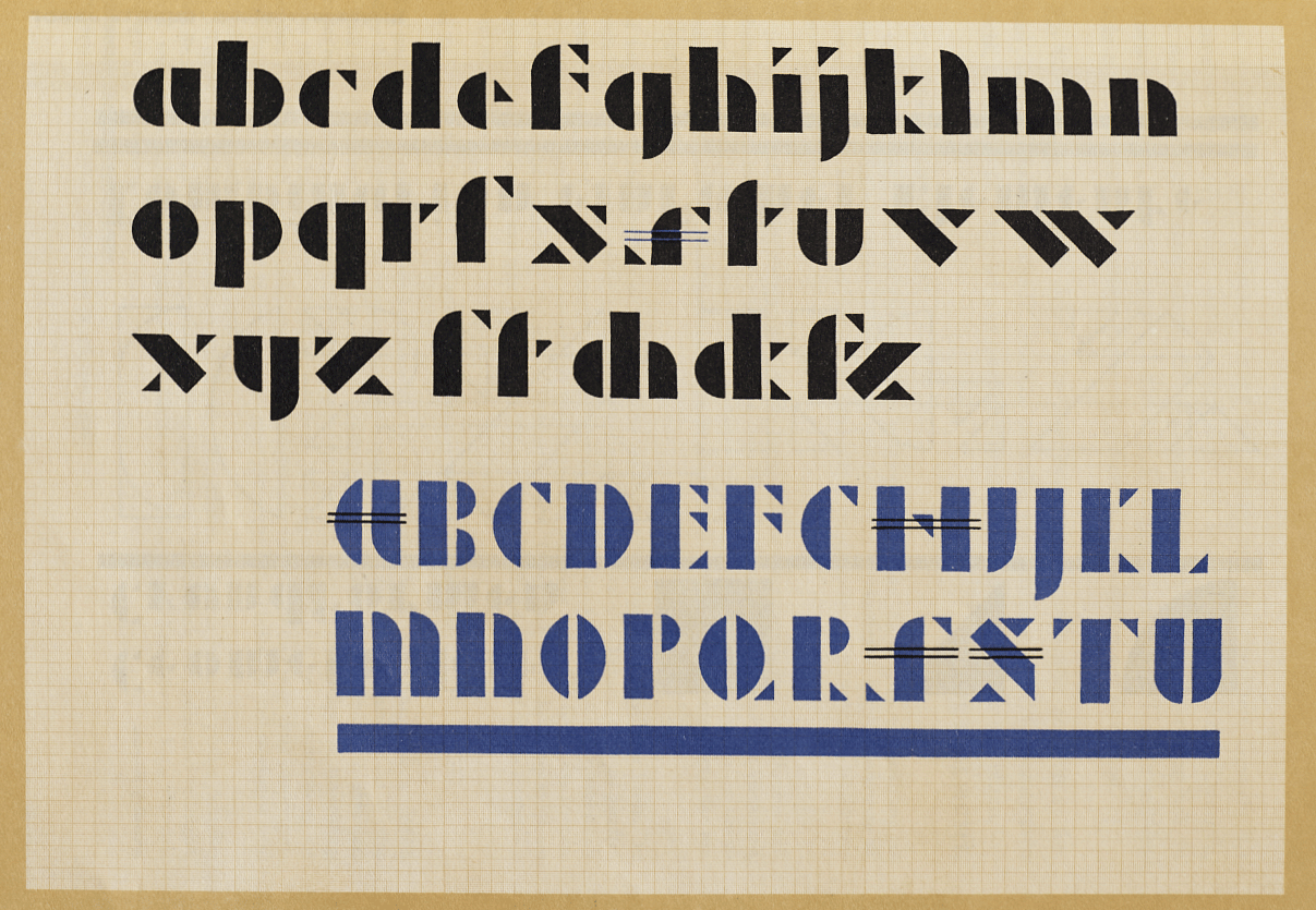 Josef Albers's modular alphabet