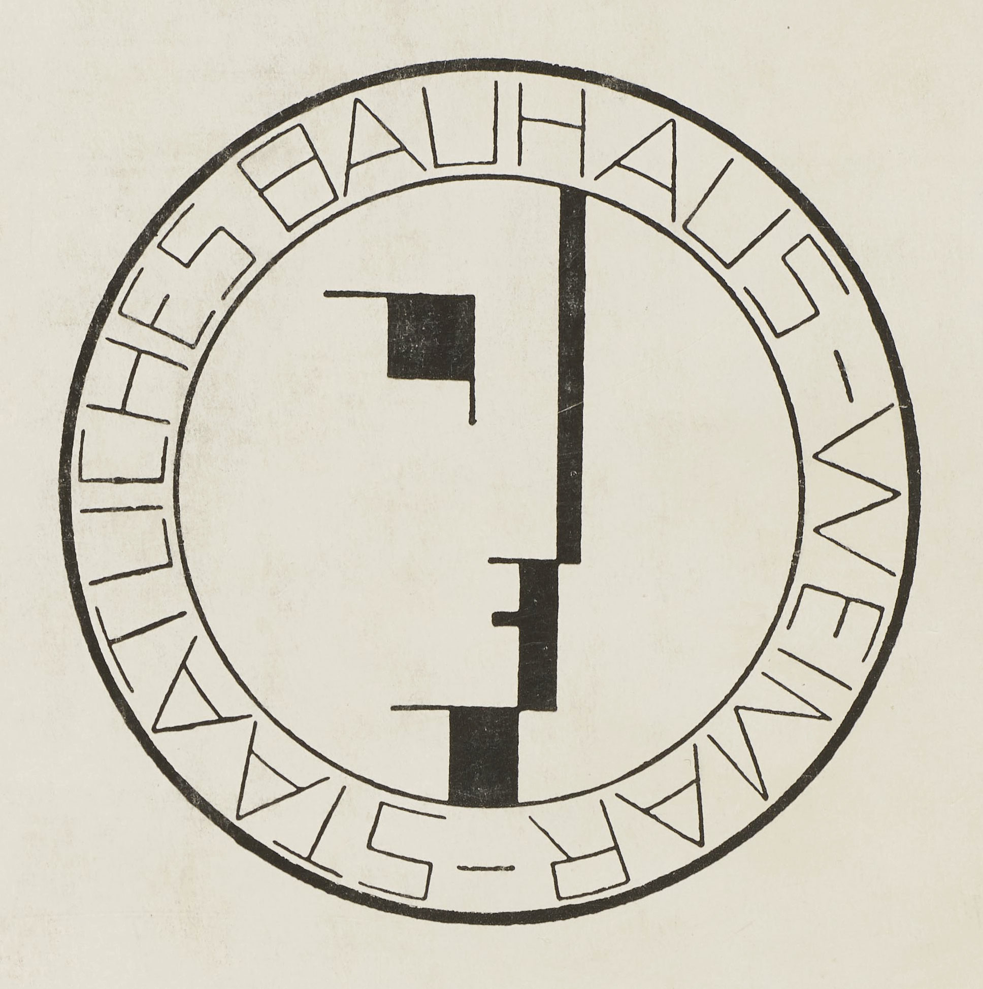 Bauhaus logo by Oskar Schlemmer