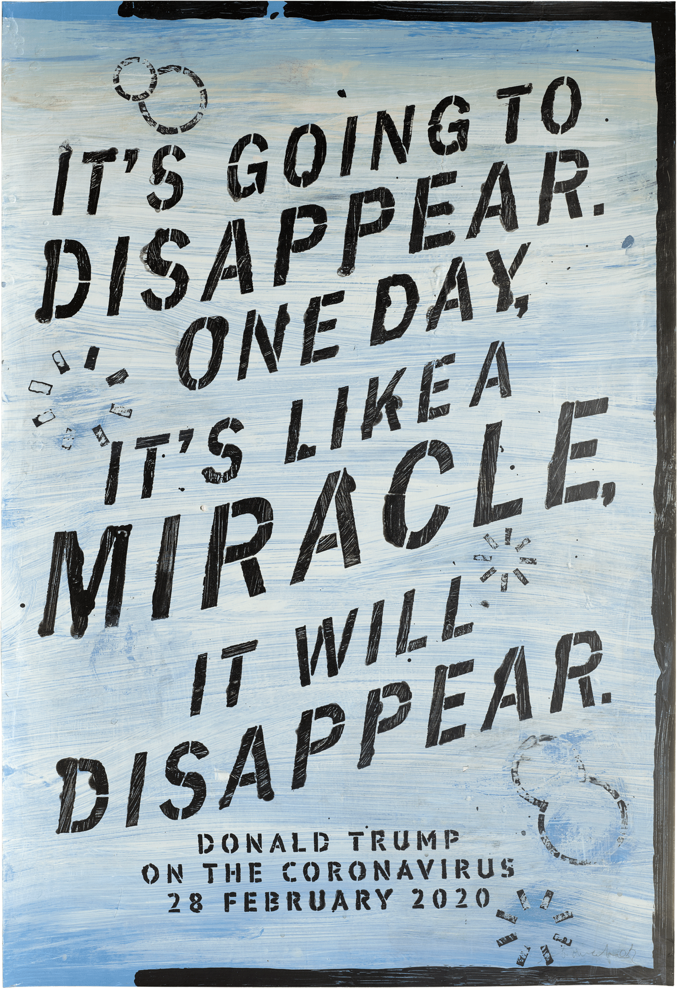 Disappear [from the series Trump Papers (Hoisted by His Own Petard)]